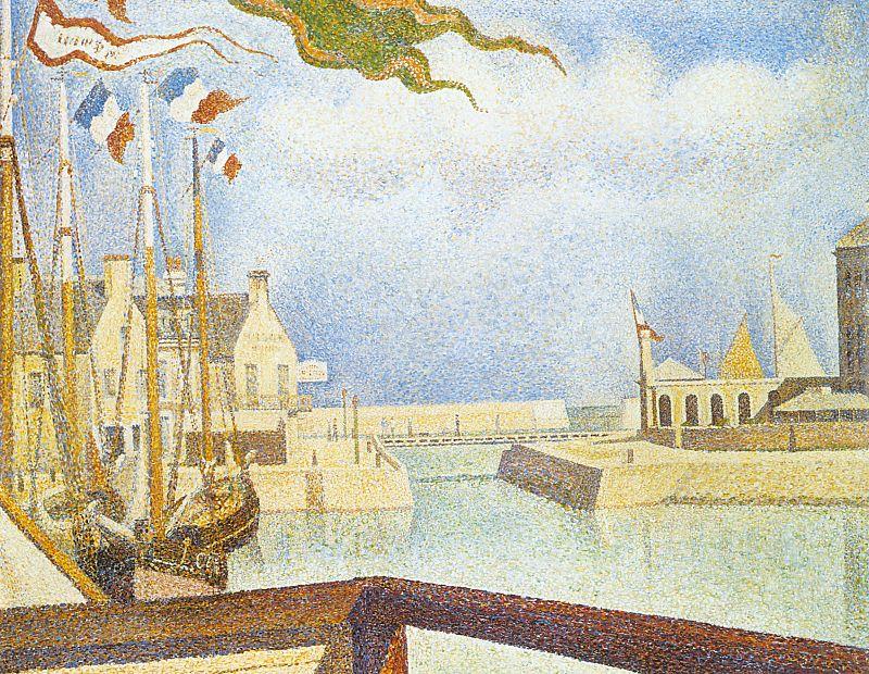 Georges Seurat Port en Bessin, Sunday France oil painting art